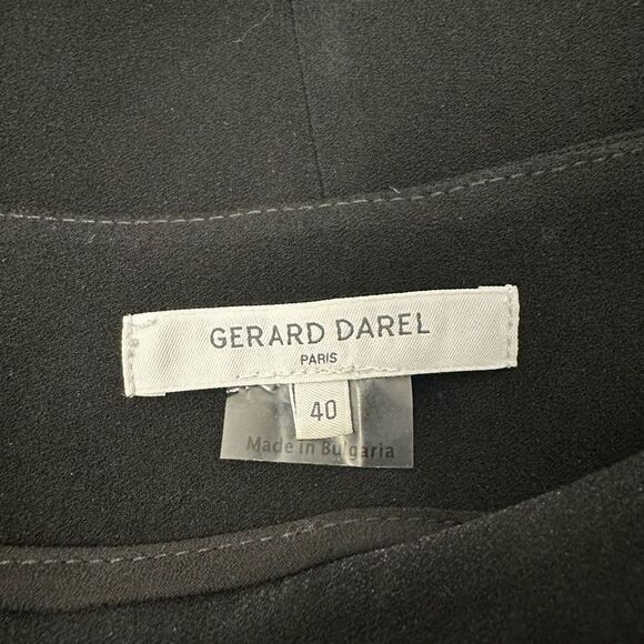 GERARD DAREL Black 3/4 Sleeve‎ Boxy Blouse size 40 ( large) - Picture 6 of 9